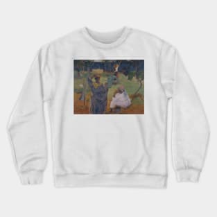 Among the mangoes at Martinique by Paul Gauguin Crewneck Sweatshirt